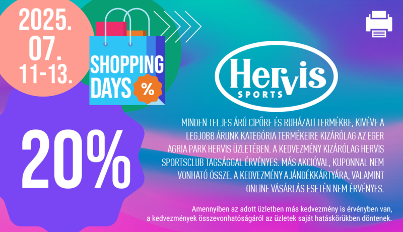 Agria Park Promociók Bevásárló Szerda Kupon