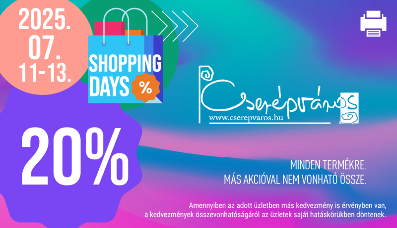 Agria Park Promociók Bevásárló Szerda Kupon